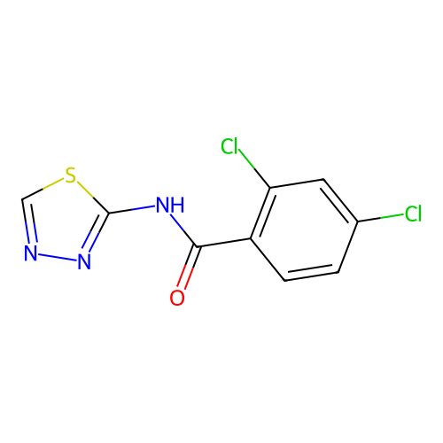 2,4-dichloro-N-(1,3,4-thiadiazol-2-yl)benzamide structure