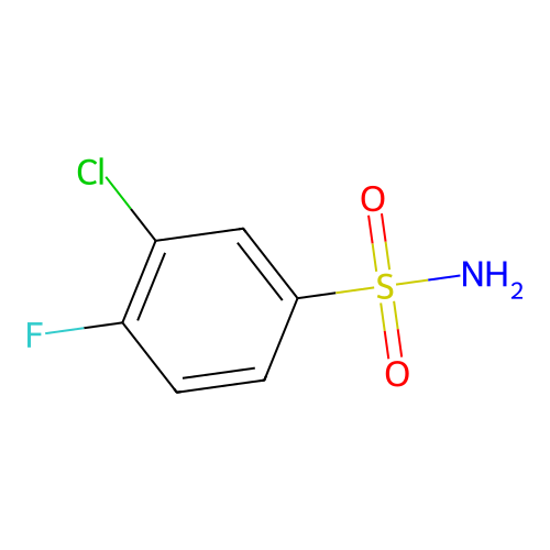 3-Chloro-4-fluorobenzenesulfonamide structure