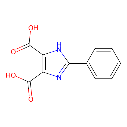 2-phenyl-1H-imidazole-4,5-dicarboxylic acid structure