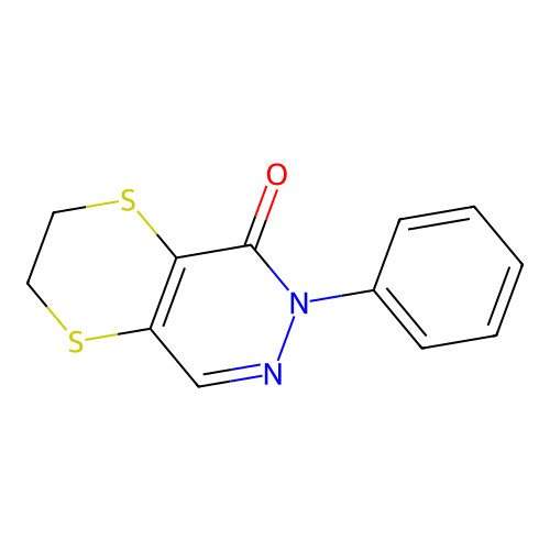 6-phenyl-2,3-dihydro[1,4]dithiino[2,3-d]pyridazin-5(6H)-one structure
