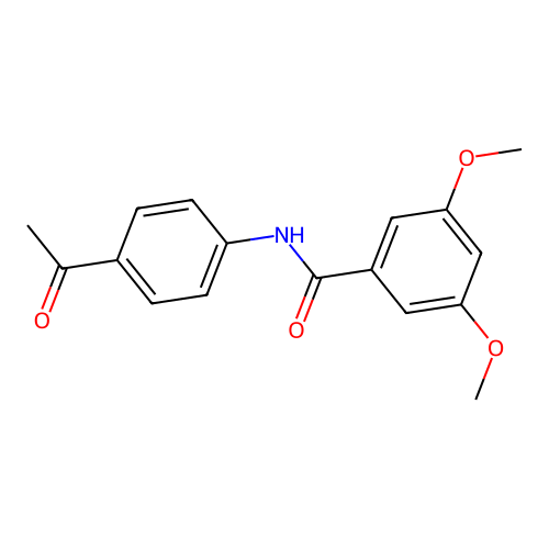 N-(4-acetylphenyl)-3,5-dimethoxybenzamide structure
