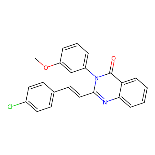 2-[(E)-2-(4-chlorophenyl)ethenyl]-3-(3-methoxyphenyl)quinazolin-4(3H)-one structure