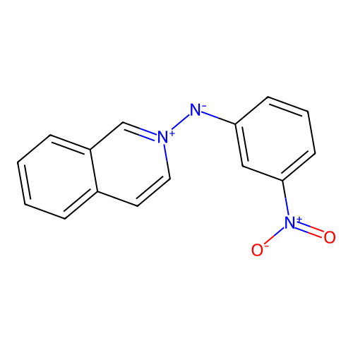 Isoquinolin-2-ium-2-yl-(3-nitrophenyl)azanide structure
