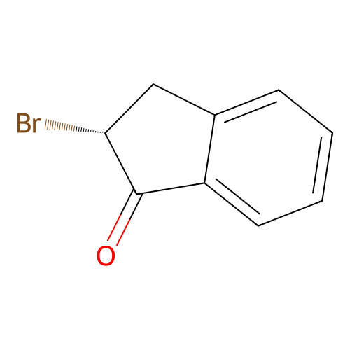 (2R)-2-Bromo-2,3-dihydro-1H-inden-1-one structure