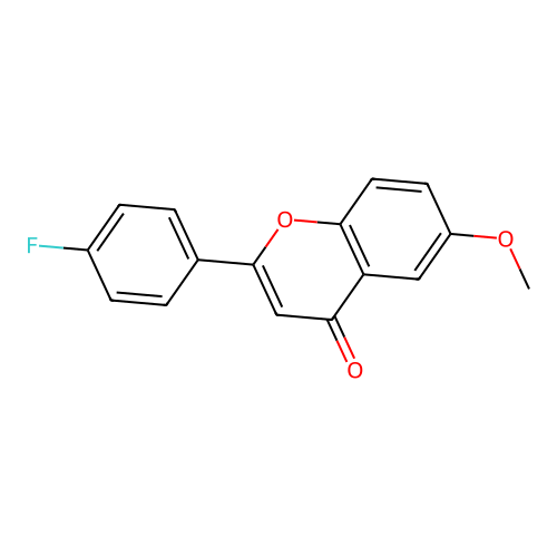 2-(4-Fluorophenyl)-6-methoxychromen-4-one structure