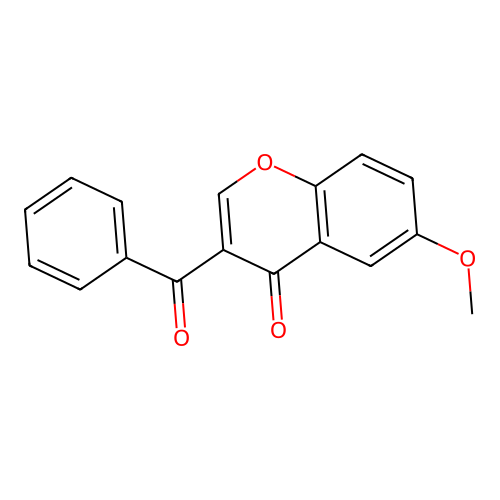6-methoxy-3-(phenylcarbonyl)-4H-chromen-4-one structure