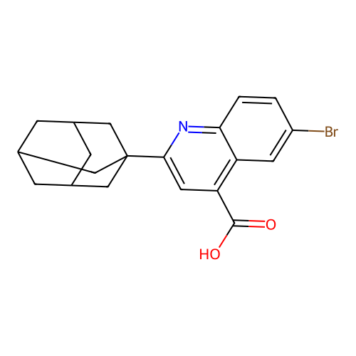 2-(1-Adamantyl)-6-bromo-4-quinolinecarboxylic acid structure