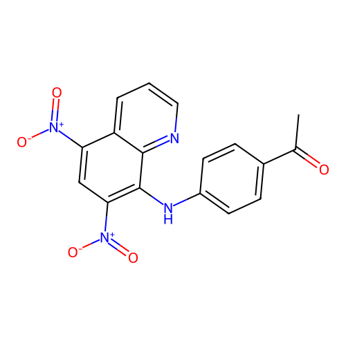 1-(4-((5,7-Dinitroquinolin-8-yl)amino)phenyl)ethanone structure