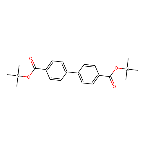 4,4'-Biphenyldicarboxylic acid, bis(trimethylsilyl) ester structure