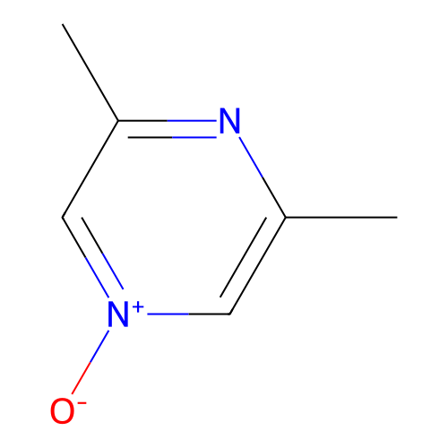 3,5-Dimethyl-1-oxidopyrazin-1-ium structure