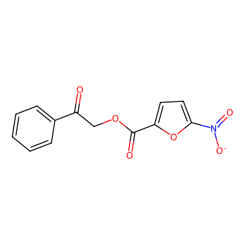 2-Oxo-2-phenylethyl 5-nitrofuran-2-carboxylate structure