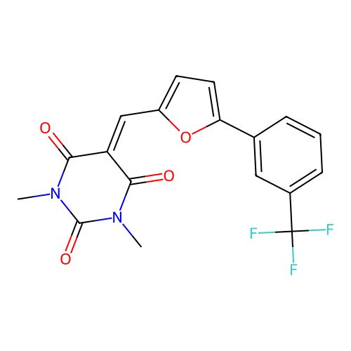 C18H13F3N2O4 structure