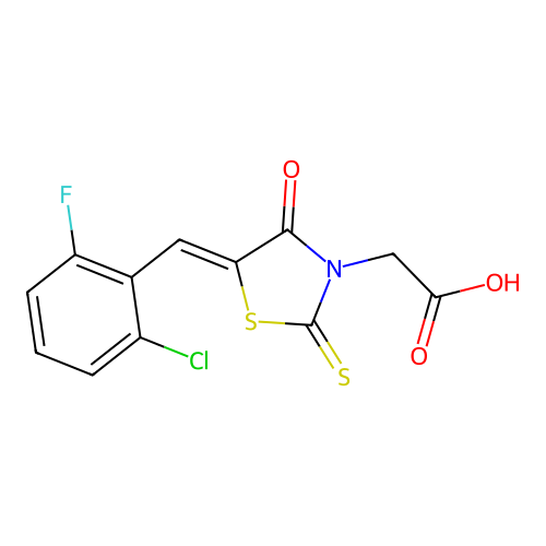 C12H7ClFNO3S2 structure