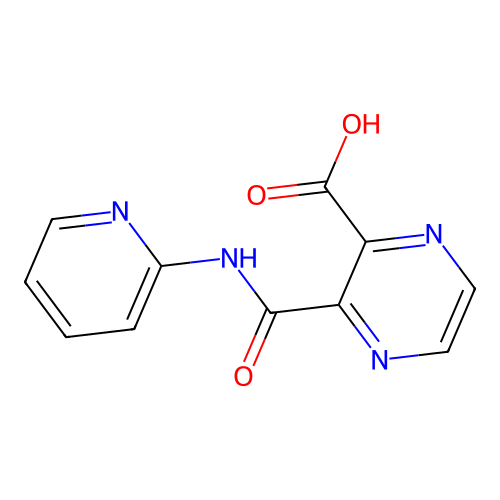 3-(pyridin-2-ylcarbamoyl)pyrazine-2-carboxylic Acid structure