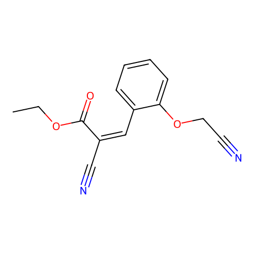 (Z)-ethyl 2-cyano-3-(2-(cyanomethoxy)phenyl)acrylate structure