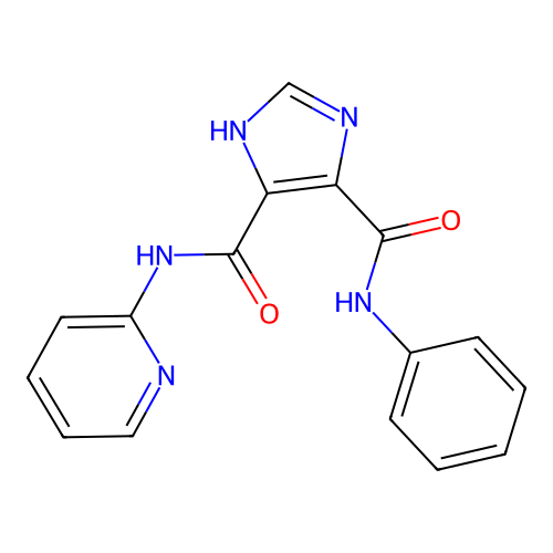 4-N-phenyl-5-N-pyridin-2-yl-1H-imidazole-4,5-dicarboxamide structure