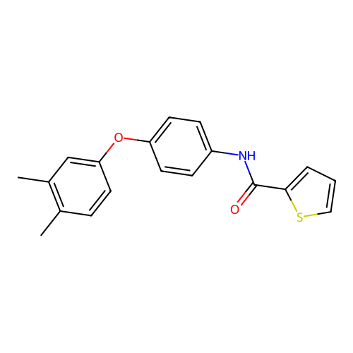 N-[4-(3,4-dimethylphenoxy)phenyl]-2-thiophenecarboxamide structure