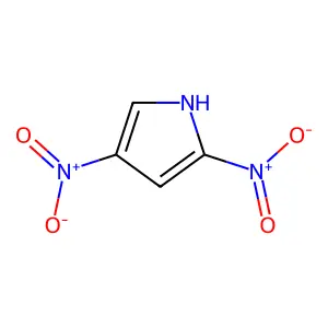 1H-Pyrrole, 2,4-dinitro- structure