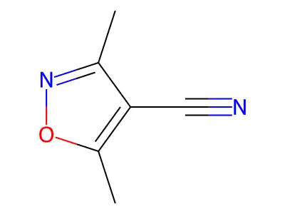 3,5-Dimethylisoxazole-4-carbonitrile structure
