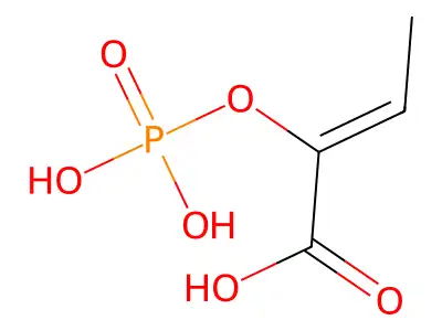 2-(Phosphonooxy)but-2-enoic acid structure