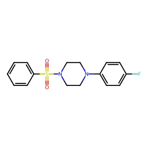 1-(Benzenesulfonyl)-4-(4-fluorophenyl)piperazine structure