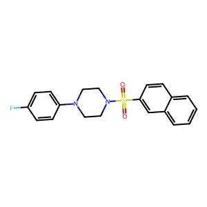 1-(4-Fluorophenyl)-4-(naphthalen-2-ylsulfonyl)piperazine structure