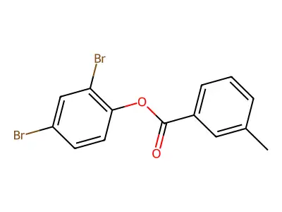 2,4-Dibromophenyl 3-methylbenzoate structure