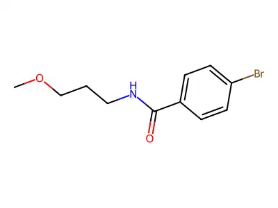4-bromo-N-(3-methoxypropyl)benzamide structure