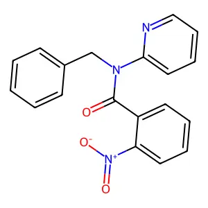 N-苄基-2-硝基-N-(吡啶-2-基)苯甲酰胺 structure