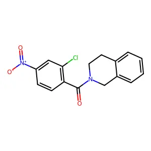 (2-chloro-4-nitrophenyl)-(3,4-dihydro-1H-isoquinolin-2-yl)methanone structure