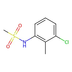 N-(3-chloro-2-methylphenyl)methanesulfonamide structure