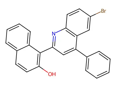 1-(6-Bromo-4-phenylquinolin-2-yl)naphthalen-2-ol structure