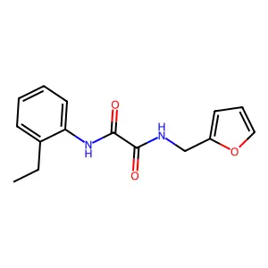 N-(2-乙基苯基)-N-(呋喃-2-基甲基)草酰胺 structure