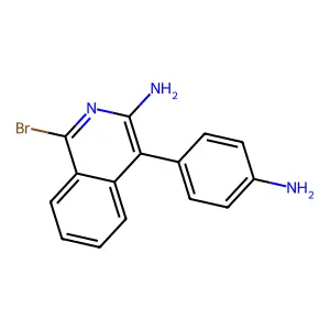 4-(4-Aminophenyl)-1-bromoisoquinolin-3-amine structure