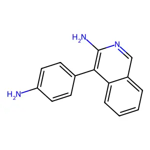 4-(4-Aminophenyl)isoquinolin-3-amine structure