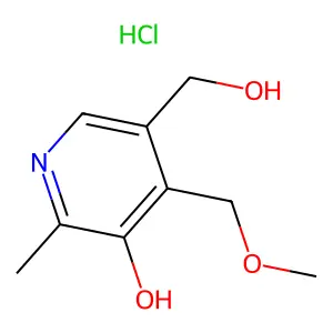 4-Methoxymethylpyridoxine hydrochloride structure