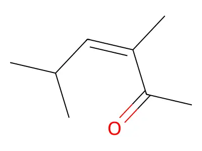 3,5-Dimethylhex-3-en-2-one structure