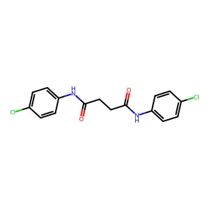 N,N'-双(4-氯苯基)丁二酰胺 structure