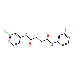 N,N'-双(3-氯苯基)丁二酰胺 structure