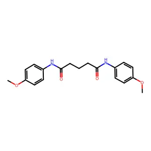N,N-双(4-甲氧基苯基)戊二酰胺 structure
