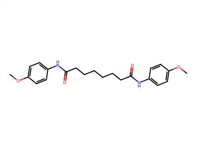 N,N'-bis(4-methoxyphenyl)octanediamide structure