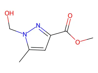 methyl 1-(hydroxymethyl)-5-methyl-1H-pyrazole-3-carboxylate structure