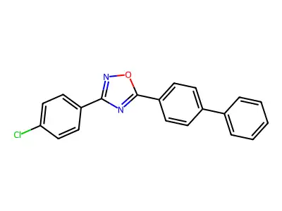 3-(4-Chlorophenyl)-5-(4-phenylphenyl)-1,2,4-oxadiazole structure