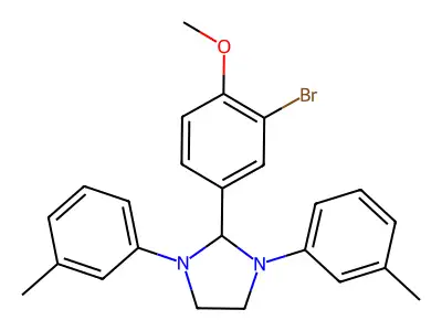 2-(3-Bromo-4-methoxyphenyl)-1,3-bis(3-methylphenyl)imidazolidine structure