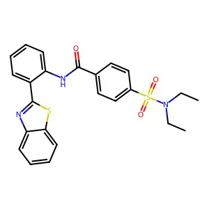 N-[2-(1,3-benzothiazol-2-yl)phenyl]-4-(diethylsulfamoyl)benzamide structure