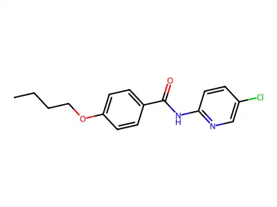 4-butoxy-N-(5-chloropyridin-2-yl)benzamide structure