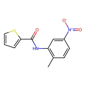 N-(2-methyl-5-nitrophenyl)thiophene-2-carboxamide structure