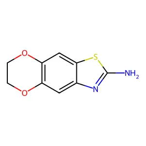10,13-Dioxa-4-thia-6-azatricyclo(7.4.0.0,3,7)trideca-1(9),2,5,7-tetraen-5-amine structure