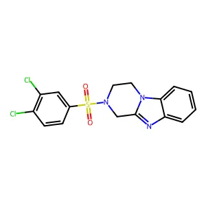 2-(3,4-dichlorophenyl)sulfonyl-3,4-dihydro-1H-pyrazino[1,2-a]benzimidazole structure