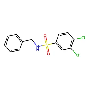 N-benzyl-3,4-dichlorobenzenesulfonamide structure